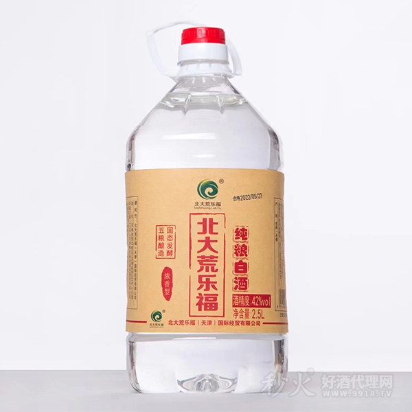 北大荒乐福纯粮白酒42度2.5L