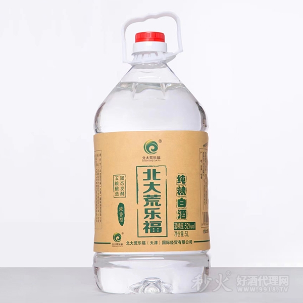 北大荒乐福纯粮白酒52度5L