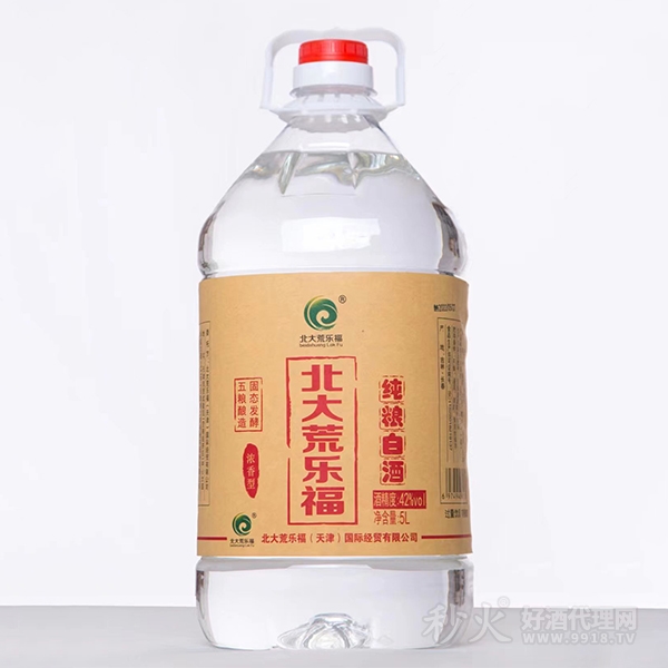 北大荒乐福纯粮白酒42度5L