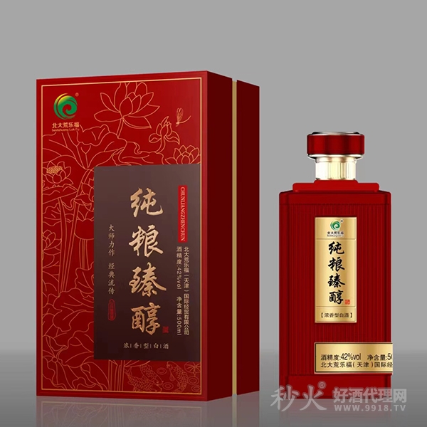 北大荒乐福纯粮臻醇酒42度500ml