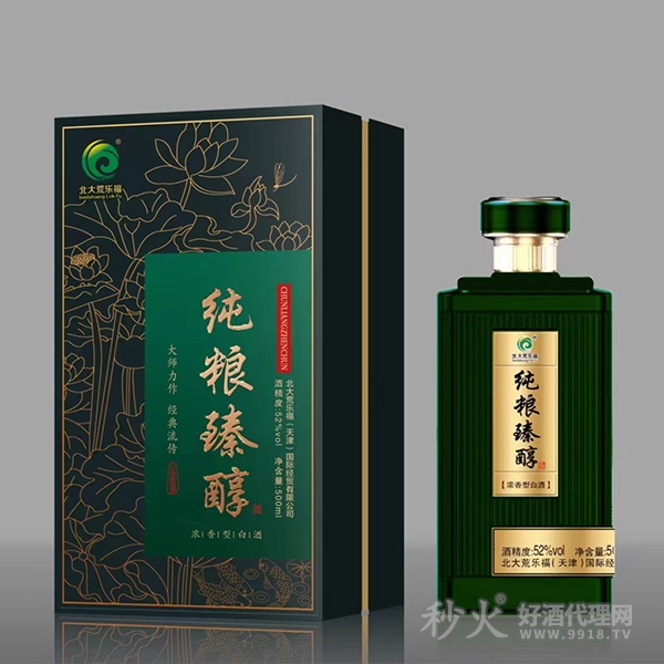 北大荒乐福纯粮臻醇酒52度500ml