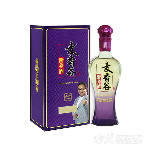 麦香谷苦荞酒紫荞42度500ml