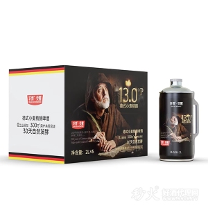 轩博荣耀德式小麦精酿啤酒2Lx6瓶