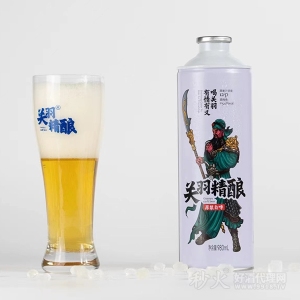 关羽精酿原浆白啤酒980ml