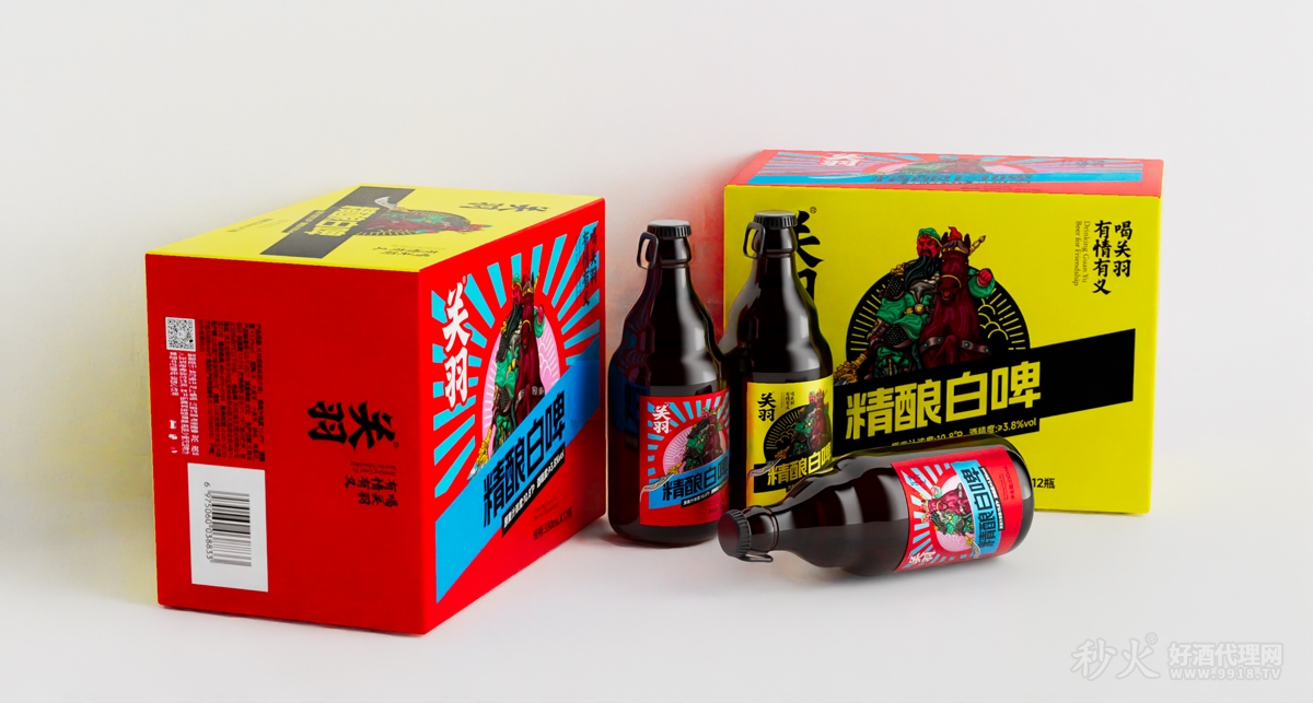 关羽精酿白啤箱装