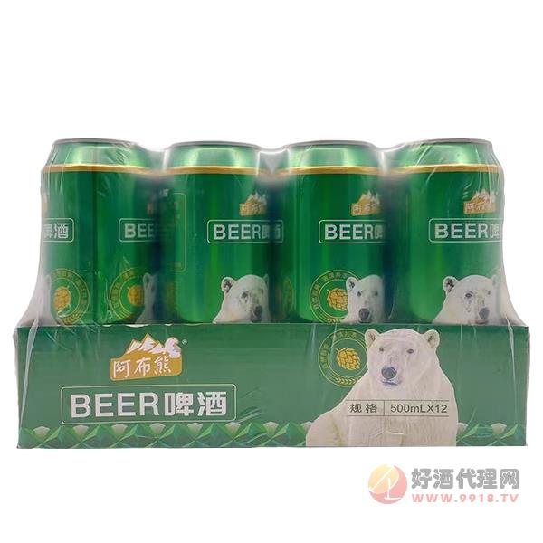 阿布熊啤酒500mlx12罐