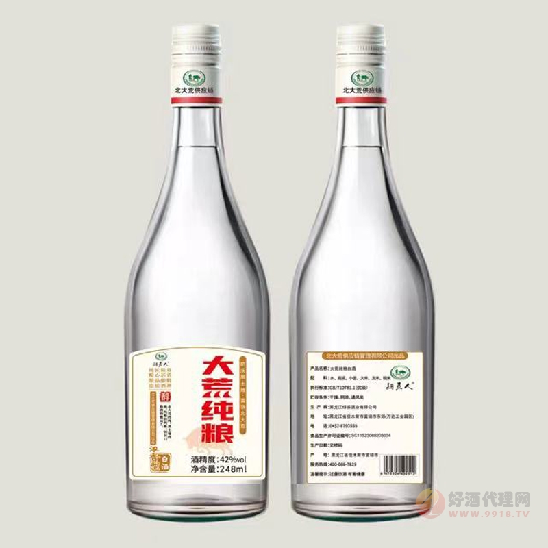 耕荒人大荒纯粮酒42度248ml