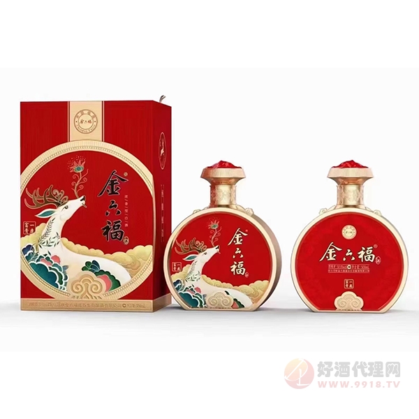 金六福酒一鹿富贵浓香型500ml