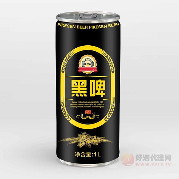 皮克森黑啤酒1L