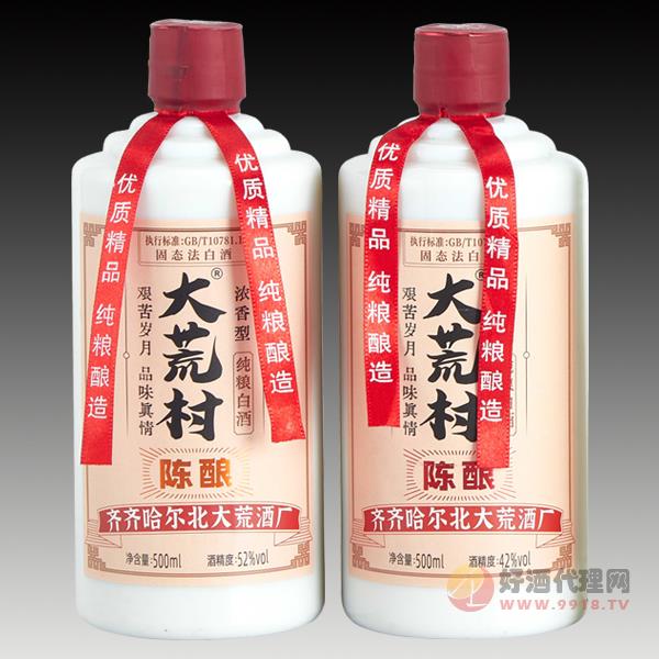 大荒村陈酿浓香型纯粮白酒500ml