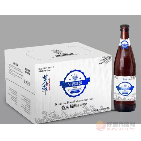 梦之海精酿全麦啤酒450mlx12瓶