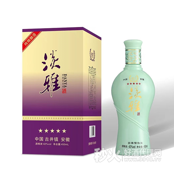 淡雅浓香型白酒42度450ml