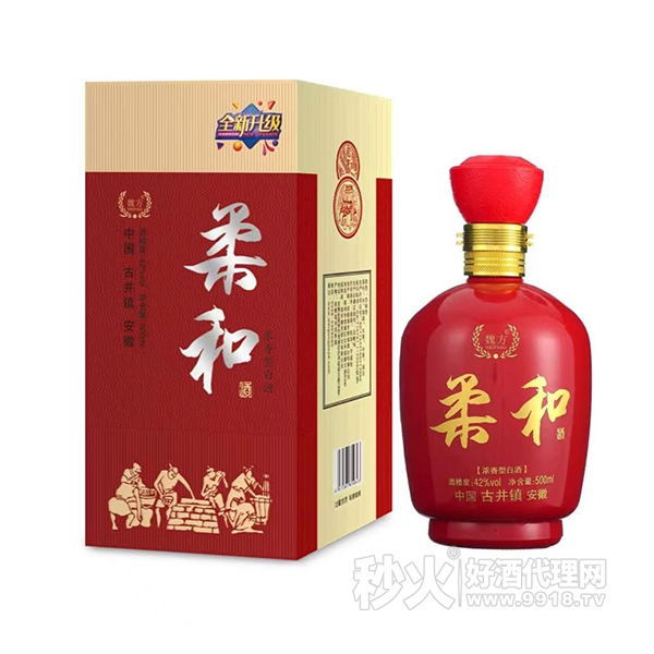 柔和浓香型白酒42度500ml