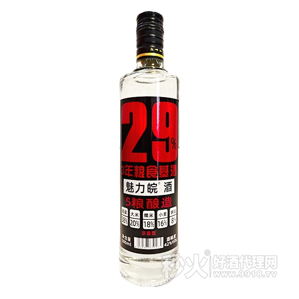 魅力皖酒5粮酿造42度500ml