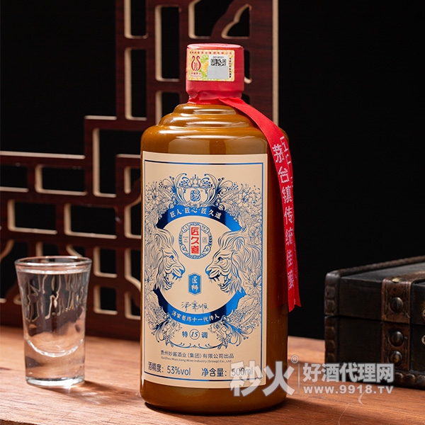 匠久道匠狮酱香型白酒53度500ml