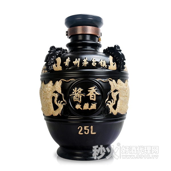 帝皇玉酒封坛酱香酒20年黑色53度25L