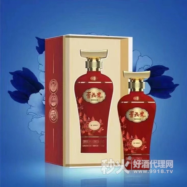 青花瓷合家欢乐清香型白酒42度500ml