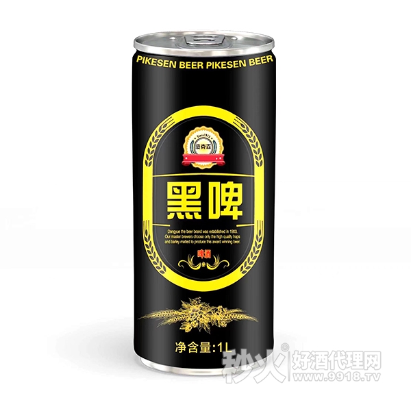 皮克森黑啤酒1L