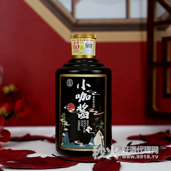 匠久道小咖酱酱香型白酒53度100ml