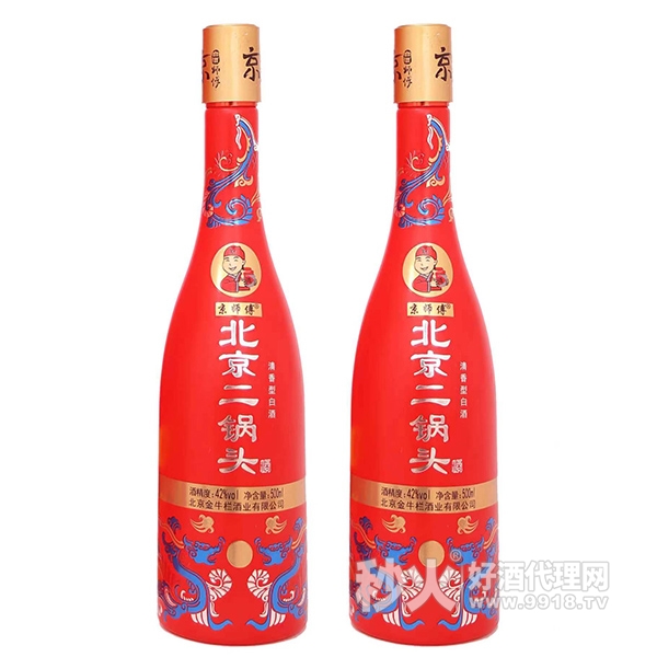 京師傅北京二鍋頭清香型白酒42度500ml