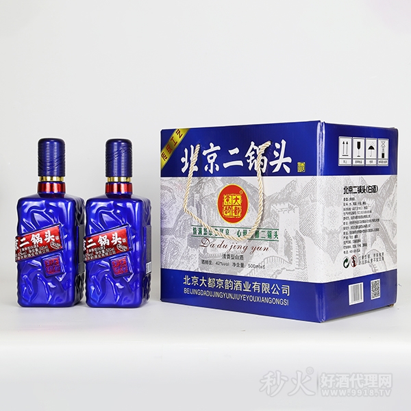 大都京韻北京二鍋頭清香型42度500mlx6瓶