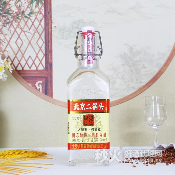 大都京韵北京二锅头清香型白酒42度500ml