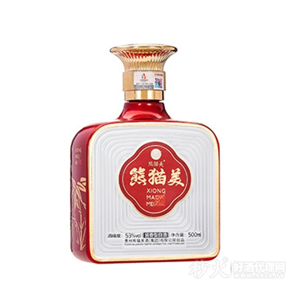 熊猫美壹境立酒酱香型白酒正面图