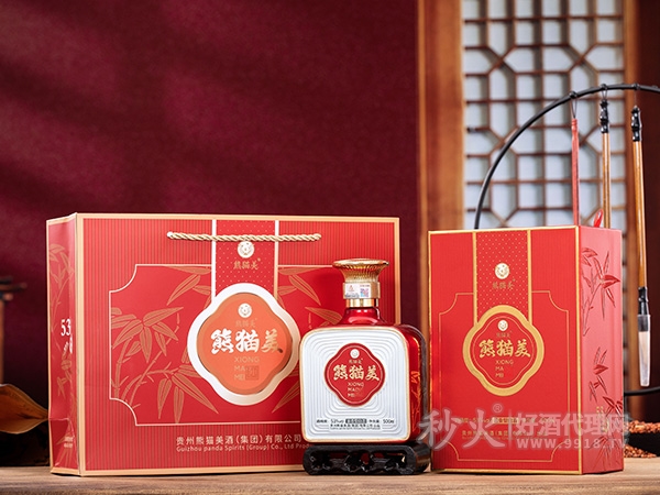 熊猫美壹境立酒酱香型白酒主图