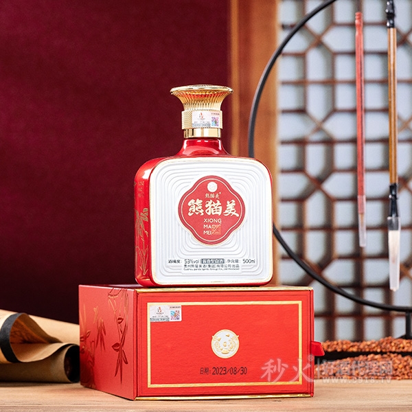 熊猫美壹境立酒酱香型白酒主图