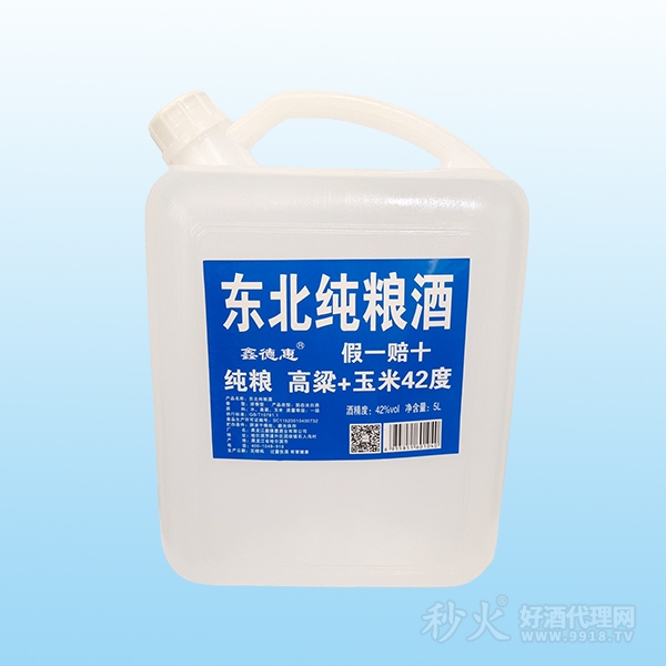 东北纯粮酒42度5L