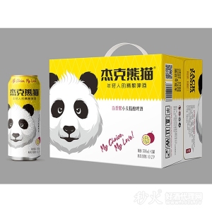 杰克熊猫百香果小麦精酿啤酒500mlx12罐