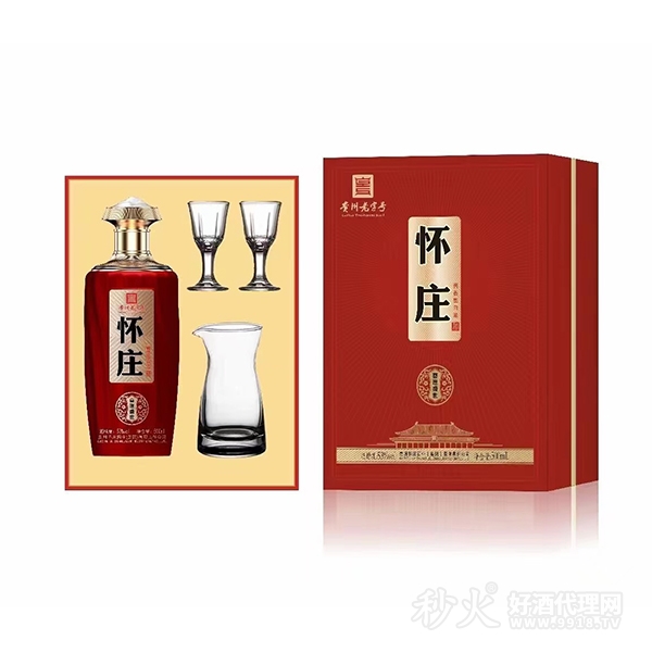 怀庄酱香型白酒53度500ml