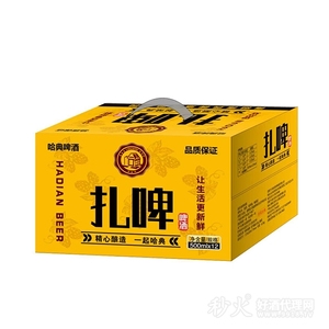 哈典扎啤啤酒500mlx12罐