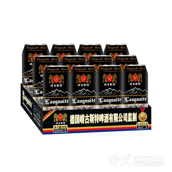 崂古斯特黑啤酒500mlx12罐