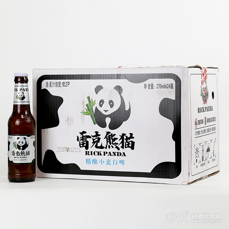 雷克熊猫精酿小麦白啤275mlx24瓶