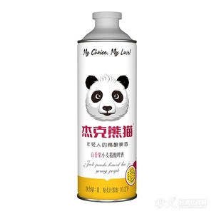 杰克熊猫百香果小麦精酿啤酒1L38罐