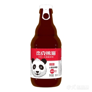 杰克熊猫精酿小麦白啤300ml瓶