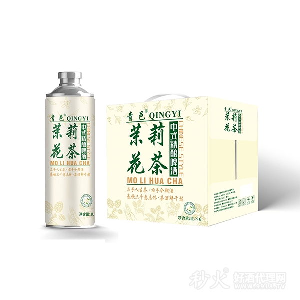 青邑茉莉花茶中式精酿啤酒1Lx6瓶