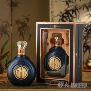 贵州迎宾酒龙凤韵20蓝瓶酱香型53度500ml