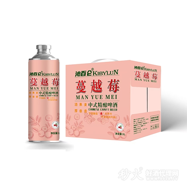 沁百仑蔓越莓中式精酿啤酒1L