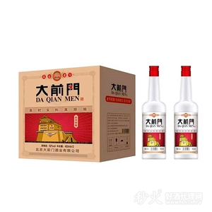 大前门老号浓香型白酒52度450mlx12瓶