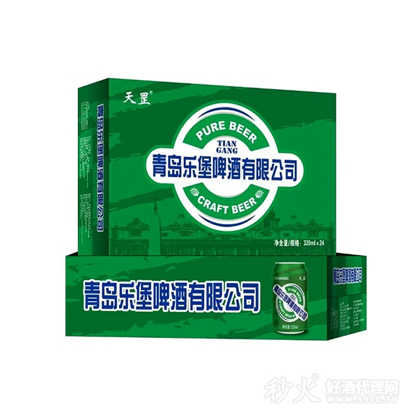 天罡青岛乐堡啤酒320mlx24罐