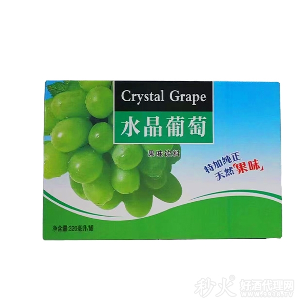 水晶葡萄果味饮料320ml箱装