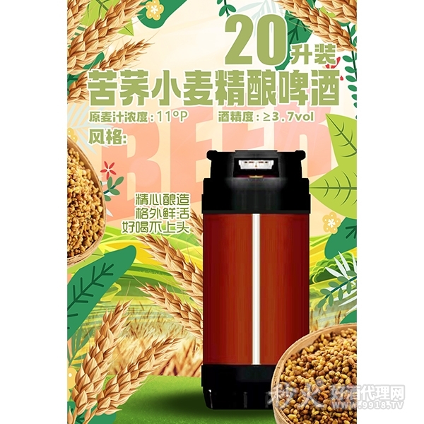 PET桶装原浆啤酒系列20L