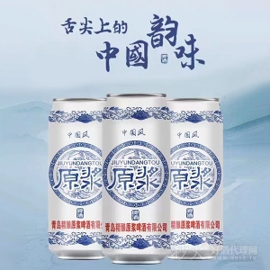 中国风原浆啤酒罐装