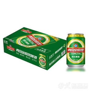 青岛金原浆啤酒330mlx24罐