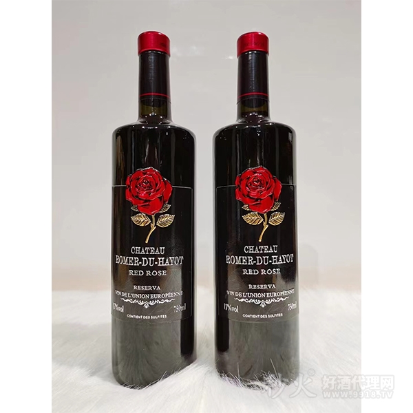 罗曼莱酒庄红玫瑰葡萄酒750ml