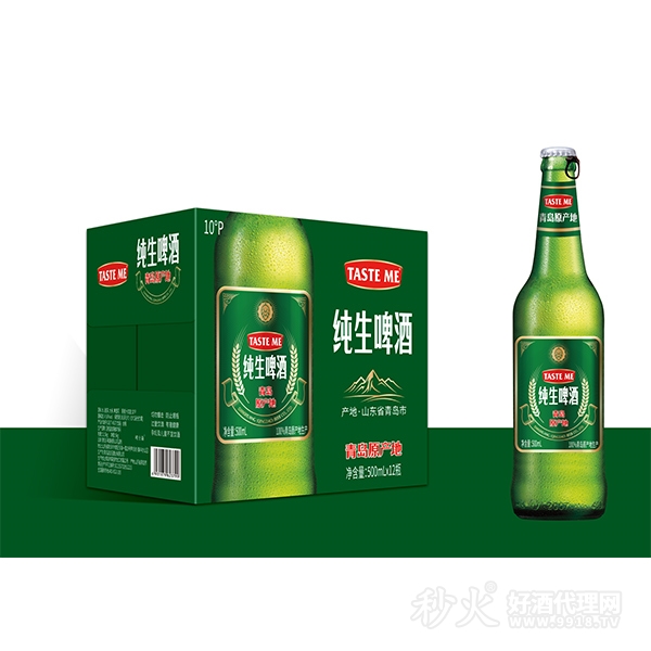 青岛崂士森纯生啤酒500ml×12瓶