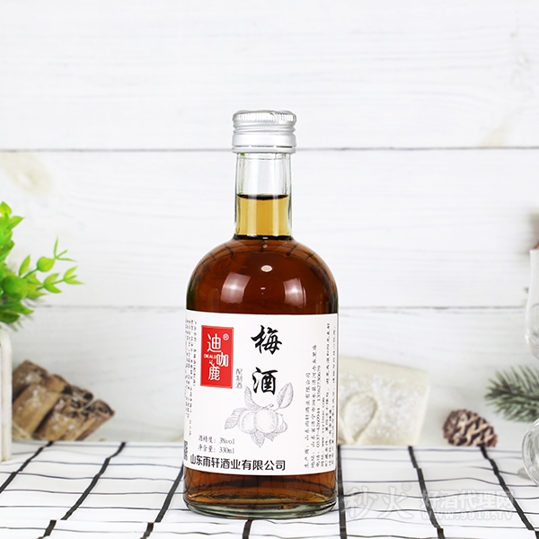 迪咖鹿梅酒3度330ml