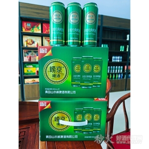 青岛山水鲜崂京啤酒500mlx12罐